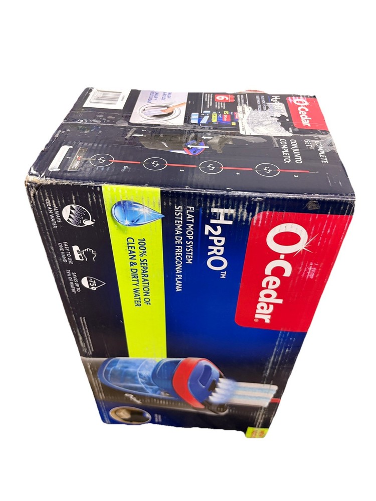 O-Cedar H2prO Flat Mop System Quick Cleaning Tool | New Open Box
