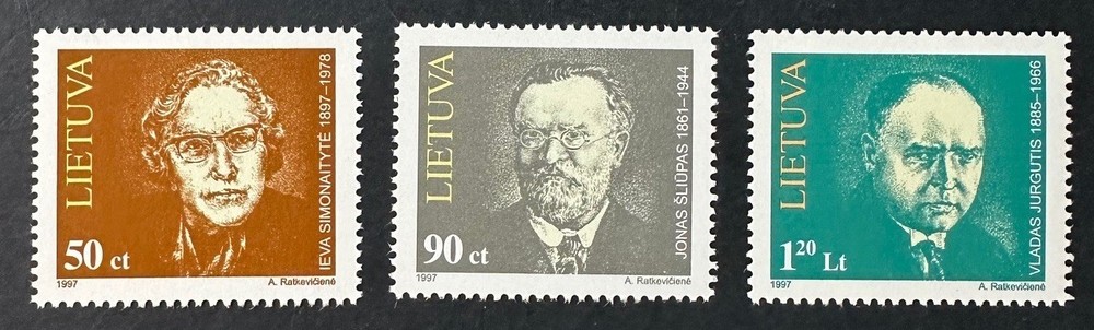 LITHUANIA  580 - 582   Lovely  Mint  NEVER  Hinged   Set