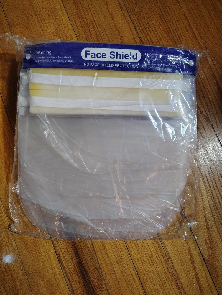 9-pcs Face Shield Screen Safety Protective Eye Splash Proof Full Head-Mounted