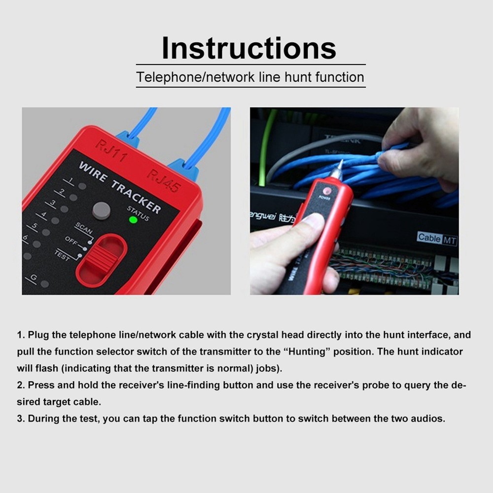 Cable Tester Multifunction Wire RJ45 RJ11 Cable❀