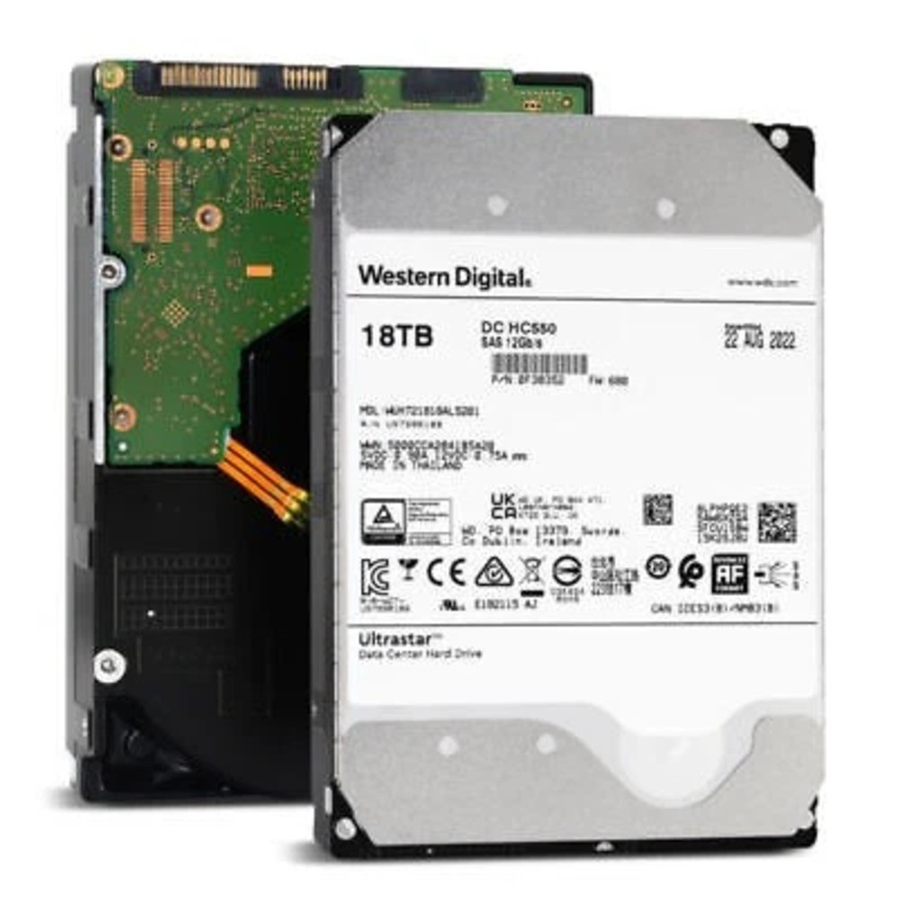 WD Ultrastar DC HC550 18TB SAS 3.5in Enterprise HDD WUH721818AL5201 0F38352