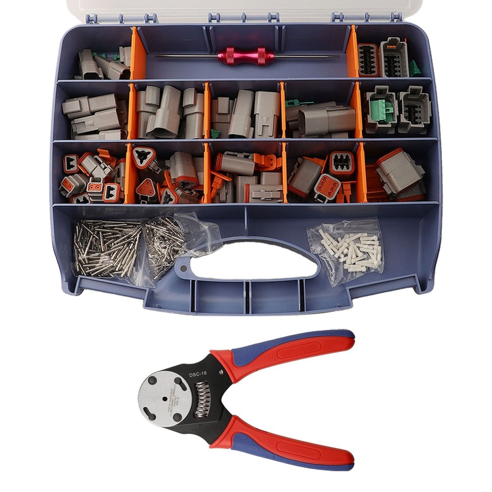 338PC DT Electrical Connectors with Professional Crimping Tool for Quick Setup