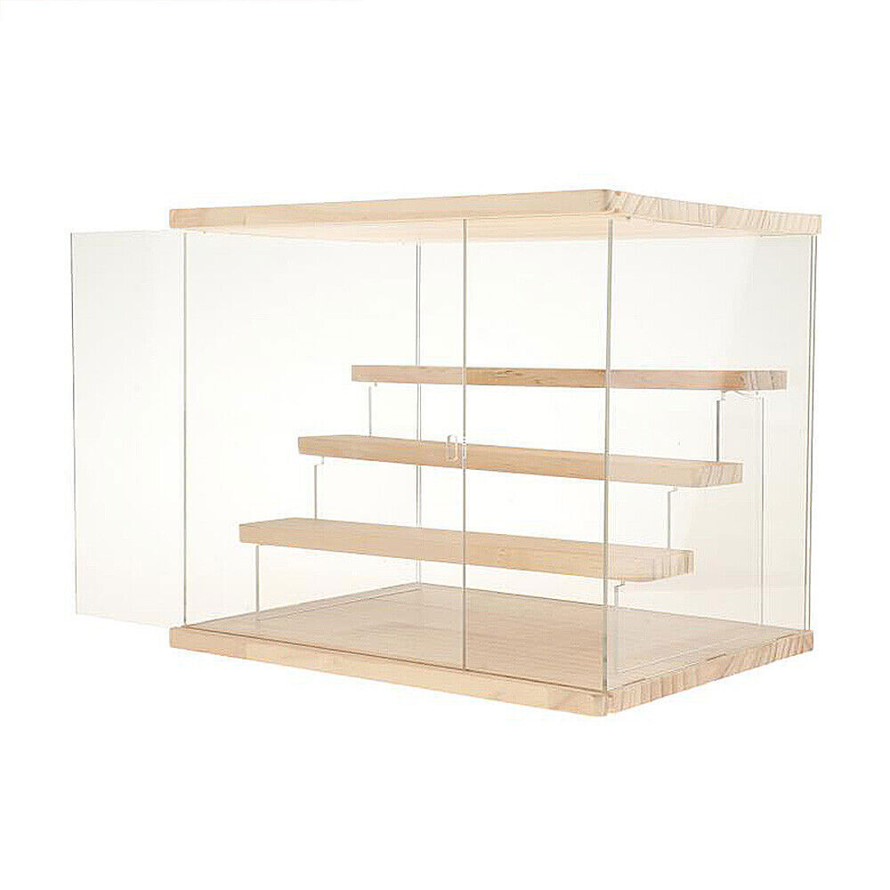 Clear Acrylic Display Case Countertop Box Organizer Stand Dustproof Showcase USA