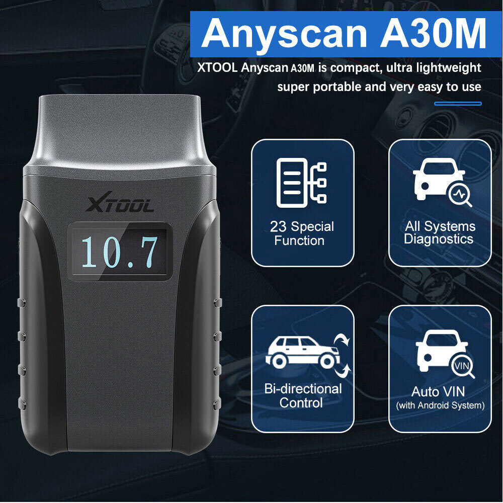 XTOOL A30M Auto Full System Diagnostic Tool Wireless Bidirectional Code Reader