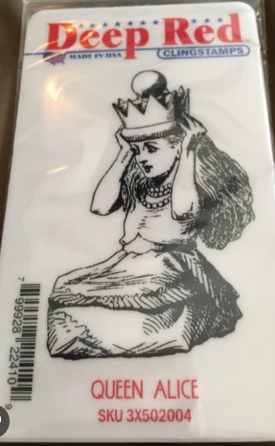 Deep Red Stamp Queen Alice