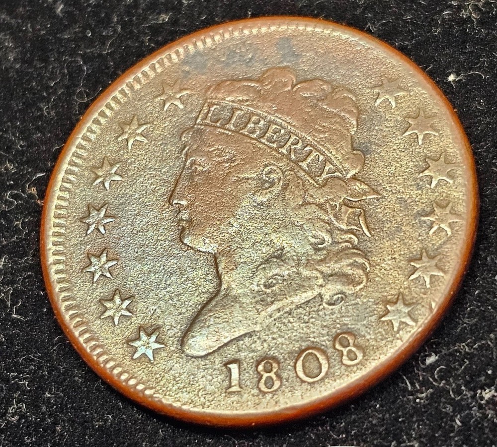 1808 Draped Bust Large Cent /Classic Head / Very Fine