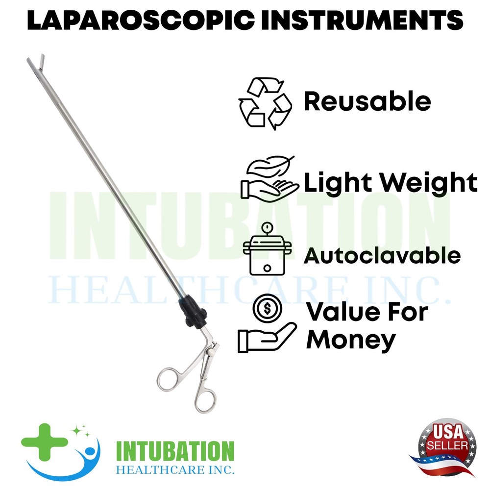 Laparoscopic Spoon Forceps 10mmx330mm Laparoscopy Surgical Instruments