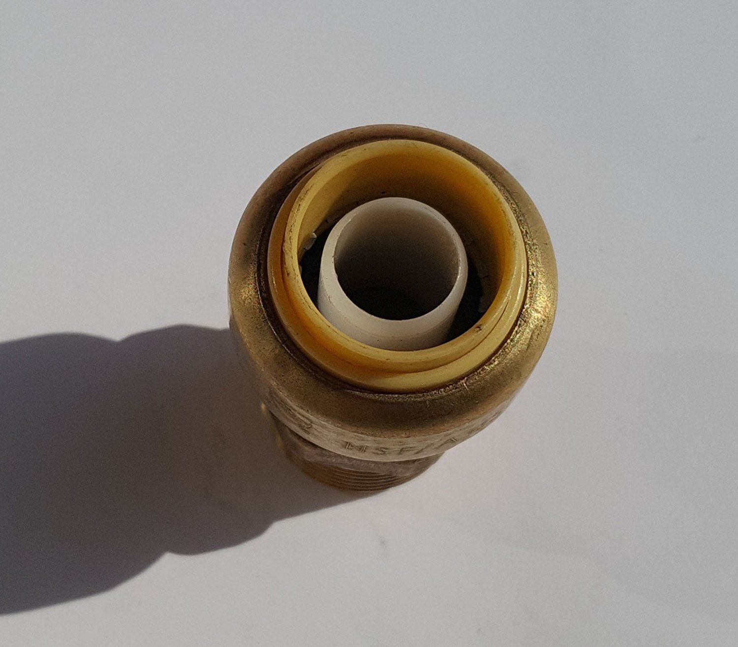 10 PIECES 1/2" PUSH FIT X 1/2" MALE ADAPTERS - LEAD FREE BRASS