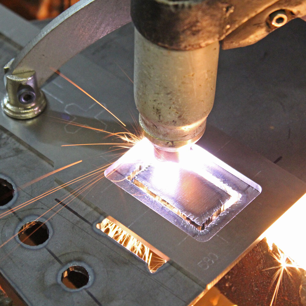 Plasma Stencil - Rocker Switch - Rectangular Plasma Cutter Guide