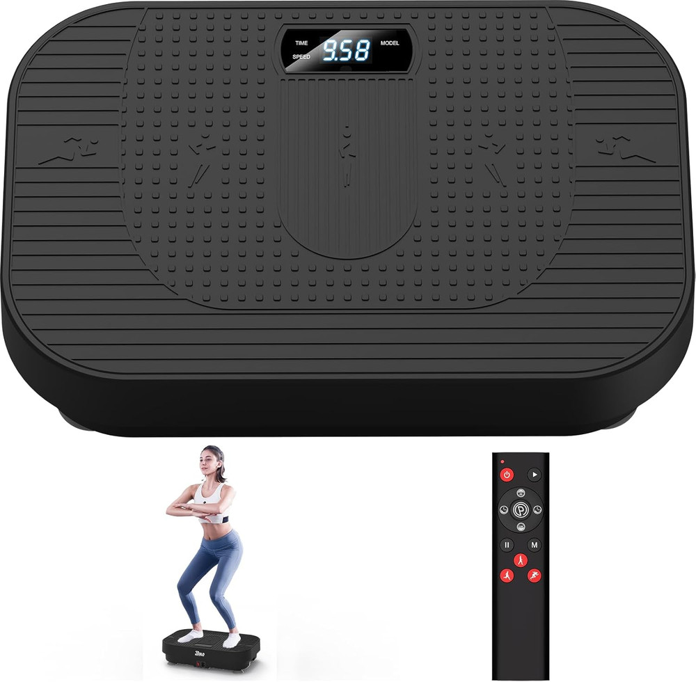 Vibration Plate Exercise Machine, 330LB Full Body 200 Speed Workout Platform
