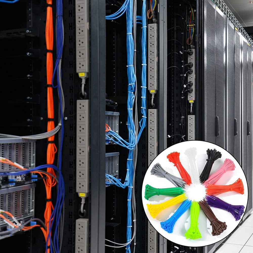 Multicolor Nylon Zip Ties Self Locking Cable Ties Pack