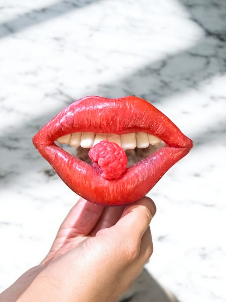 Silicone Mold "Lips with Raspberry "