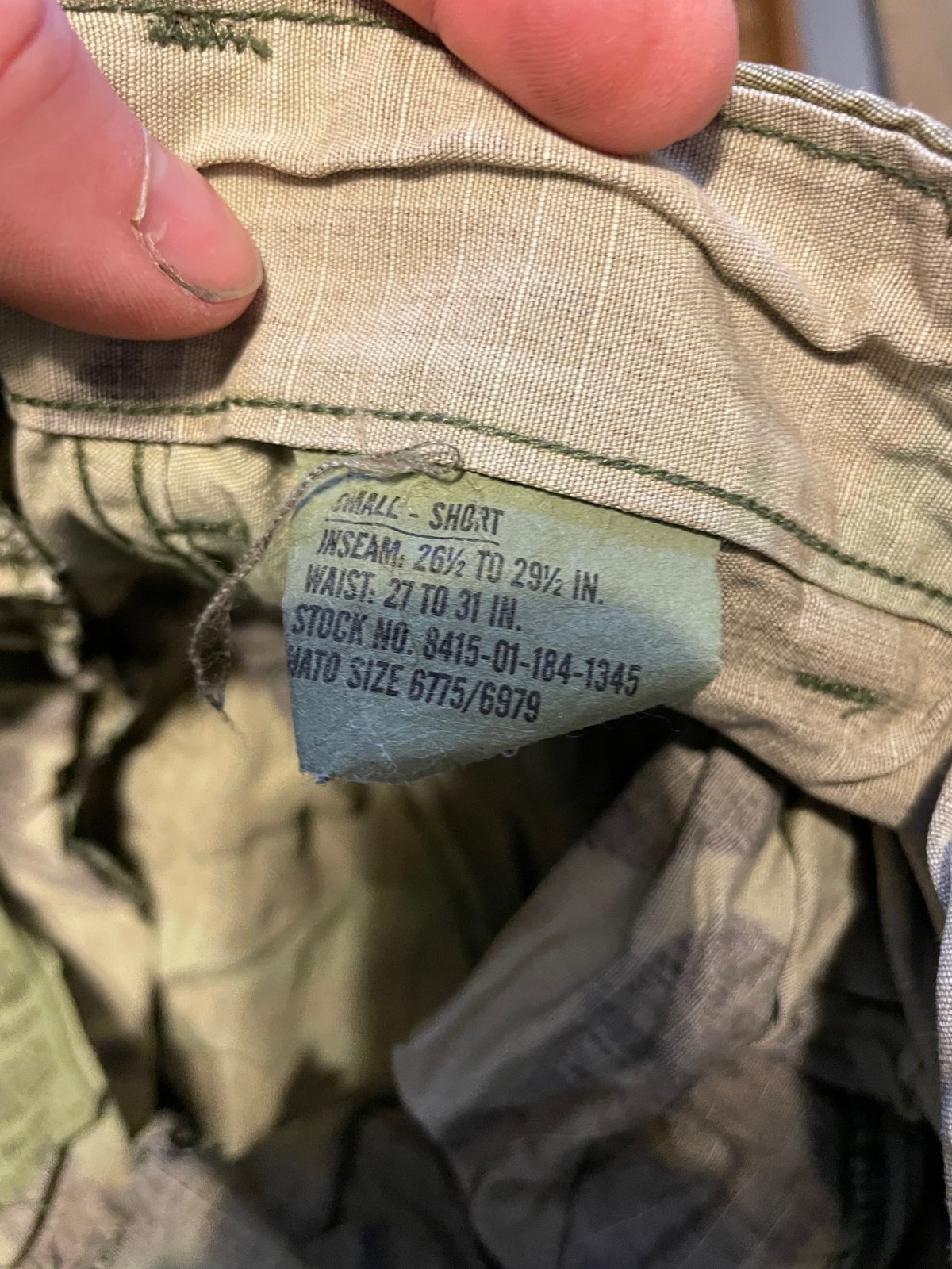 US Army Issue Woodland Camo Hot Weather Cargo Pants Small Short