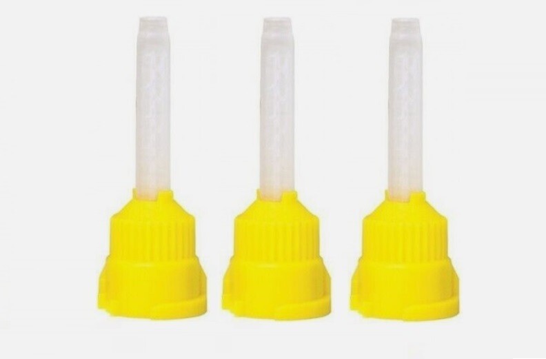 T-Mix,  Mixing Tips Impression Short Yellow. (48/Bag)