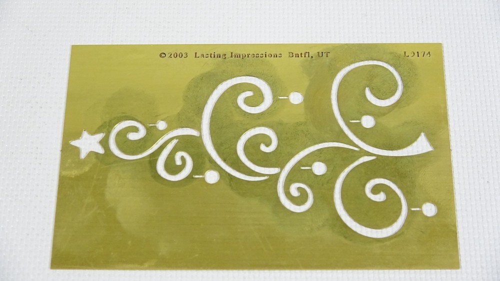 Christmas Tree - Lasting Impressions Embossing Stencil Template L9174 - 2003