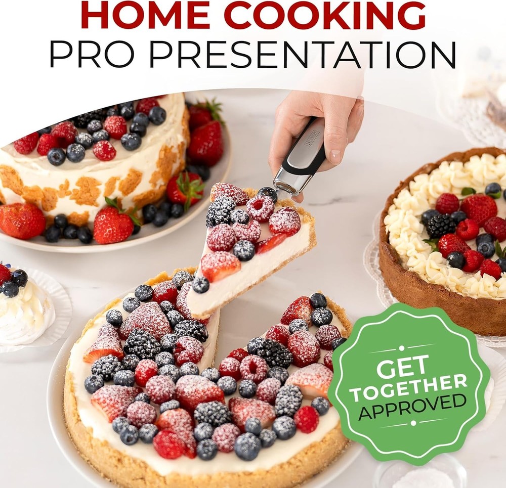 Pie Server, Essential Kitchen Tool, Serrated on Both Sides, Great for Right or L