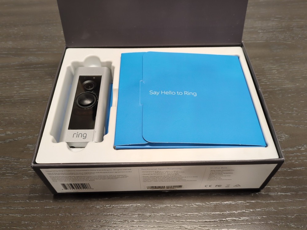 Ring Video Doorbell Pro – With Box & Accessories – Read Description