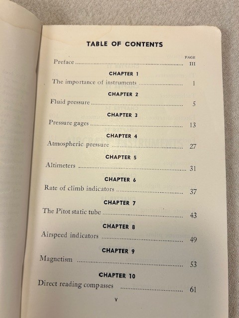 1945 “Aircraft Instruments - Navy Training Courses”