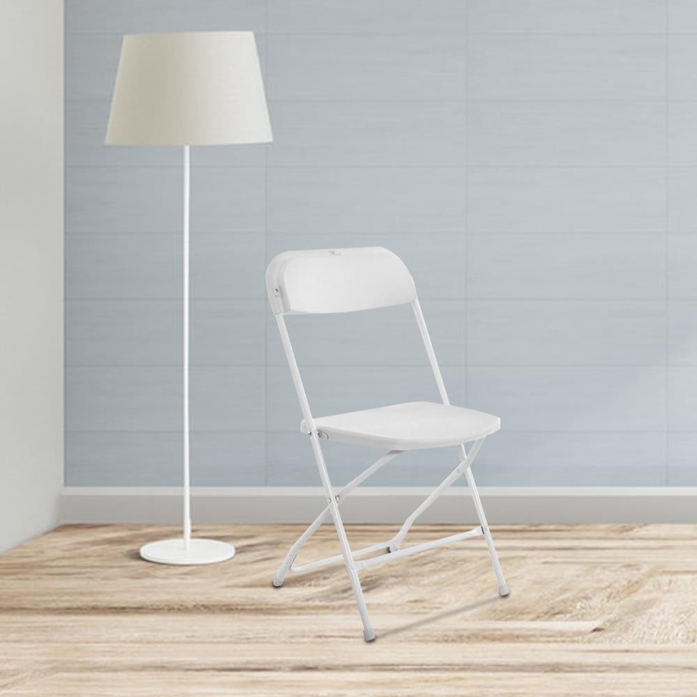 20 Pack Commercial White Plastic Folding Chair Stackable Wedding Picnic Party