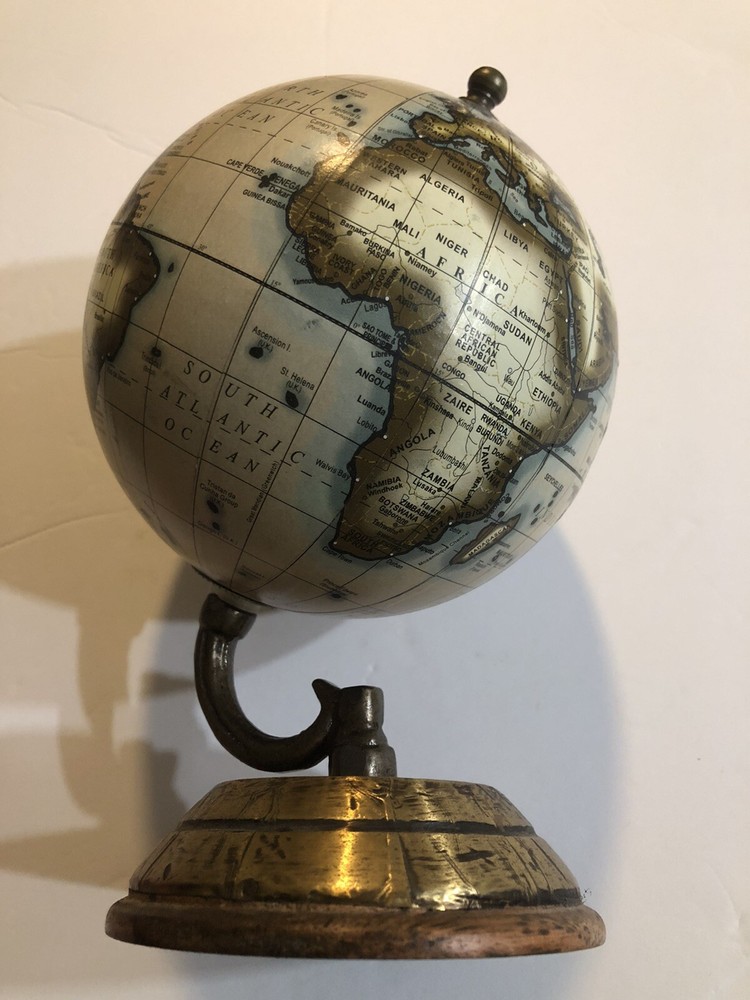 10” HIGH WORLD GLOBE ON TABLE STAND