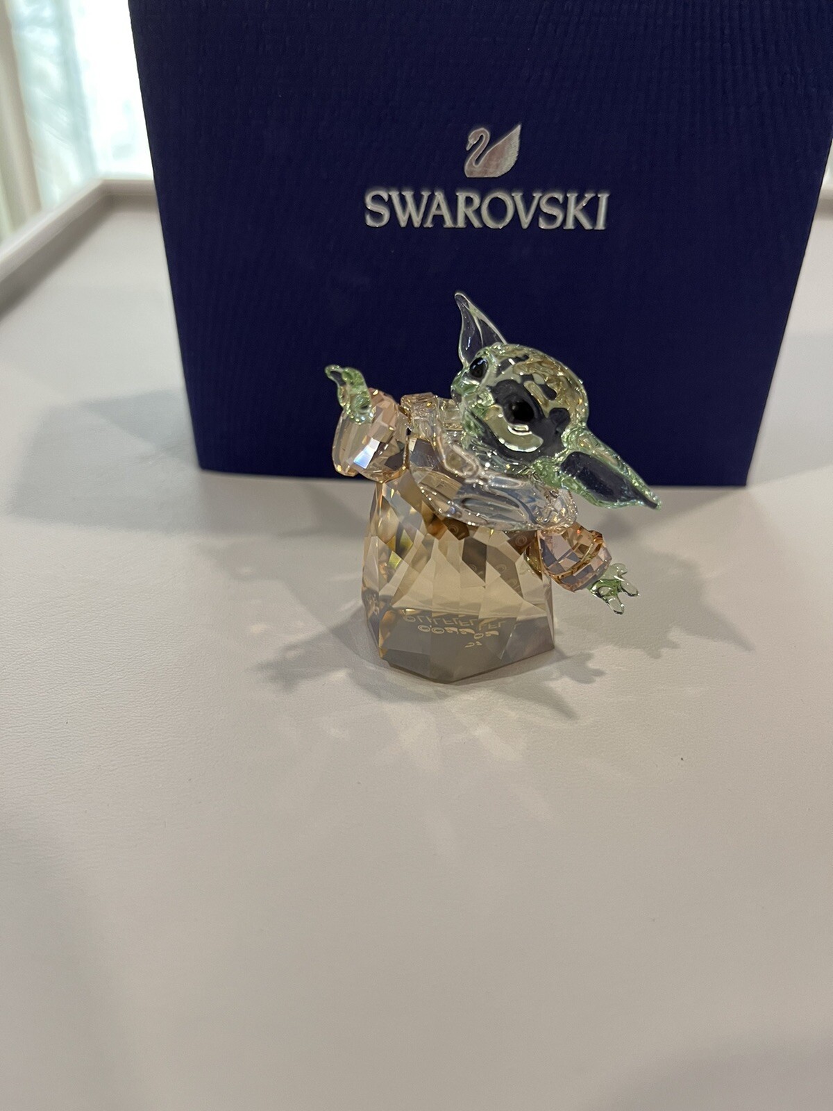 Swarovski Crystal MANDALORIAN THE CHILD BABY YODA STAR WARS 5583201 In Stock