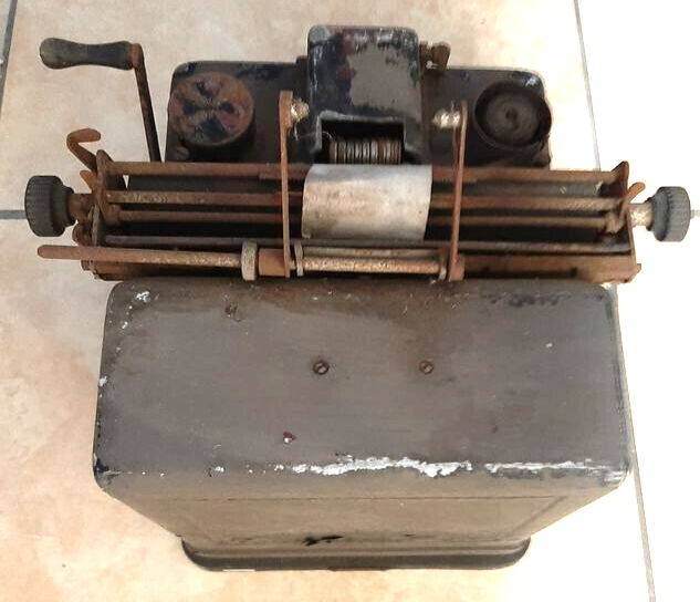 Vintage Dalton Listing & Adding Machine adds character to space