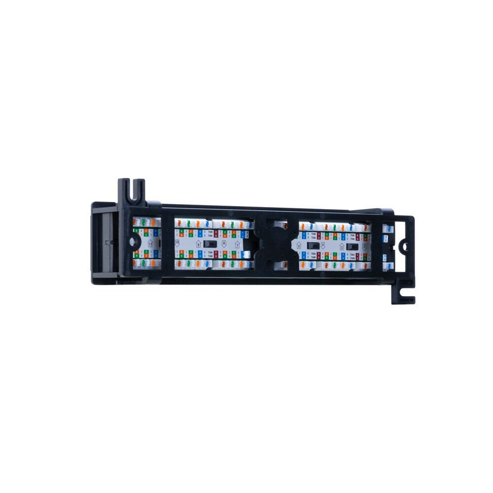 Cat6 12 Port Patch Panel 110Type 23-26AWG RJ45 Ethernet LAN Network Rack Mount