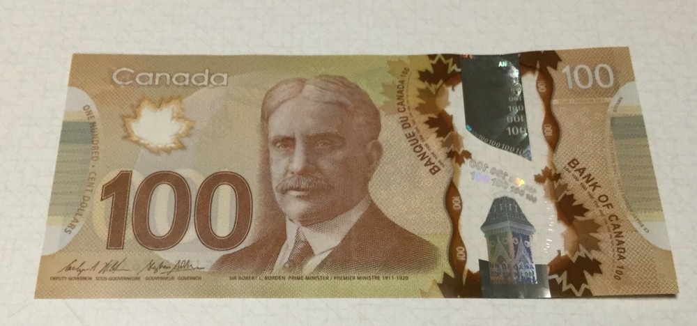 Canadian $100 Dollar Bill Bank Note 2011