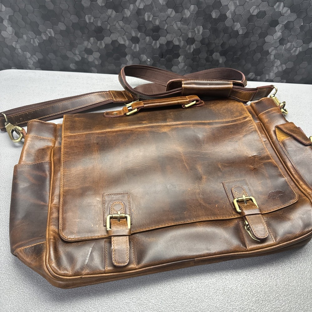 Kodiak Leather laptop Bag Brown
