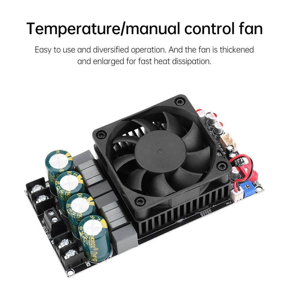 Amplifier Board Equipped with Temperature-controlled automatic air cooling