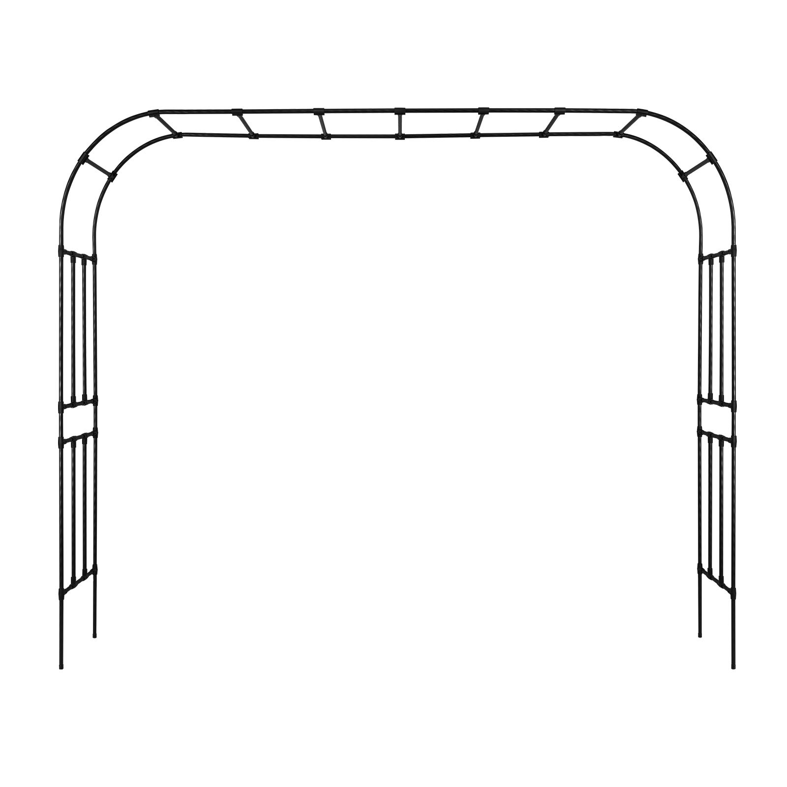 Uimoso Metal Garden Arbor 94.5x126x15.8 in Trellis Climbing Plants and Events