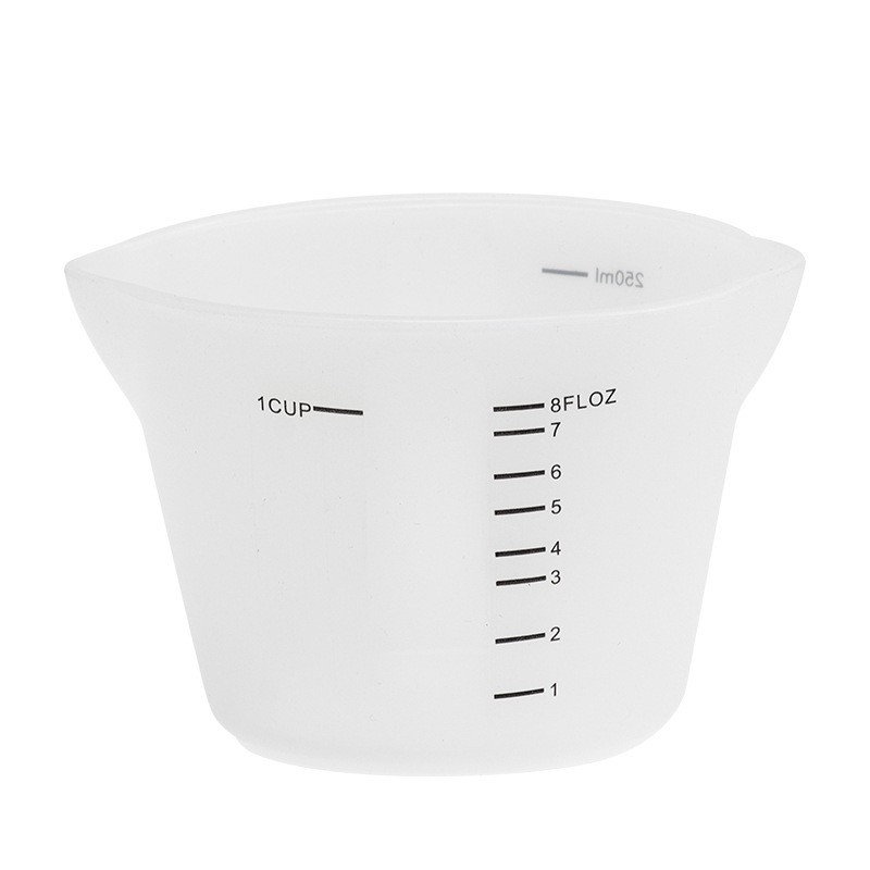 Heat Resistant Silicone Measuring Cup, Graduated Baking Tool for Kitchen