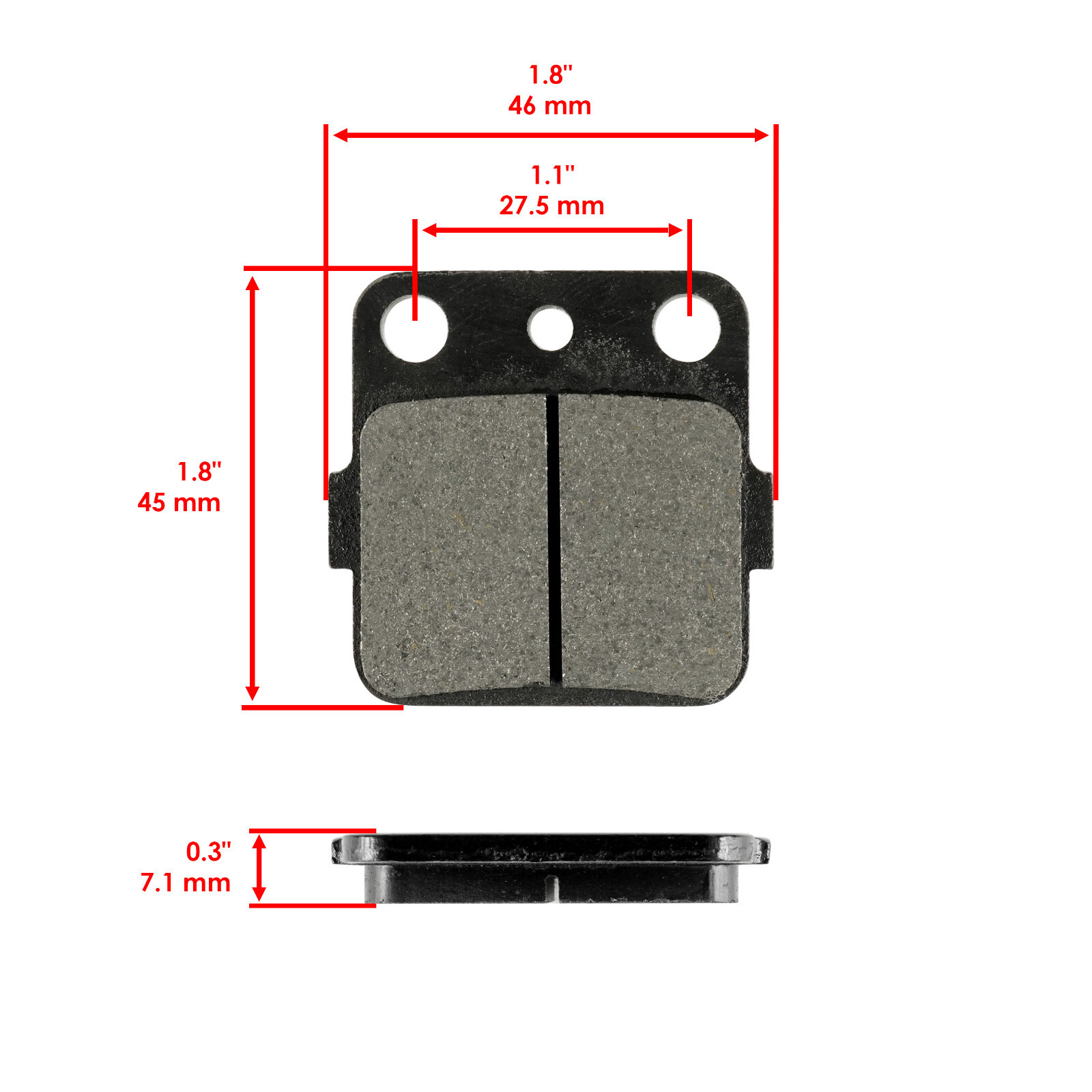 Front Rear Brake Pads for Yamaha YZ85 2002-2020 5PA-W0046-50-00 5PA-W0045-00-00