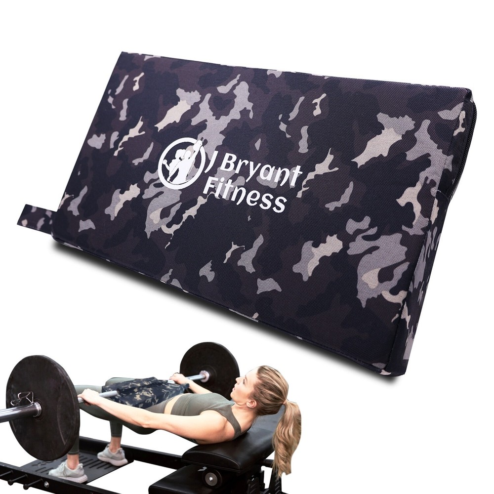 Square Hip Thrust Pad – Extra Thick Foam Cushion for Barbell Weightlifting