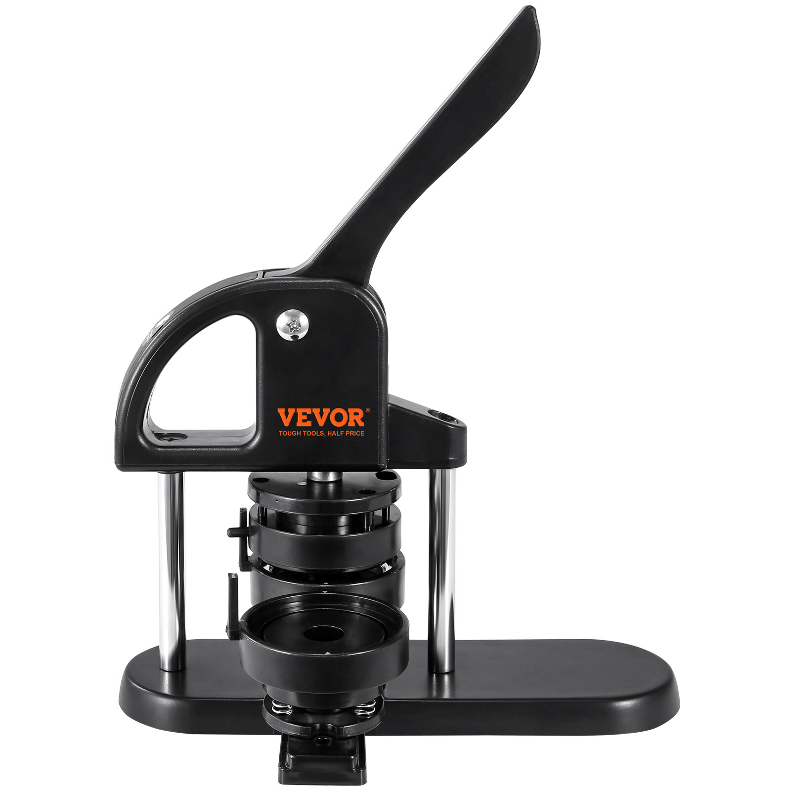 VEVOR Button Maker Machine Pin Badge Maker 1"/1.25"/2.28" 3-in-1 300Button Parts