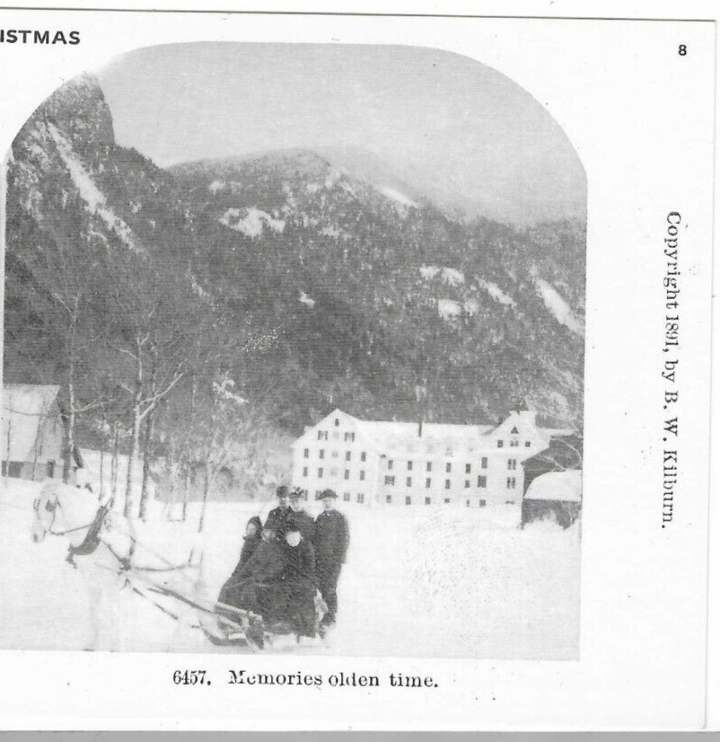 Memories Olden Times (Snow Sleigh), 1978 Reproduction Stereoview