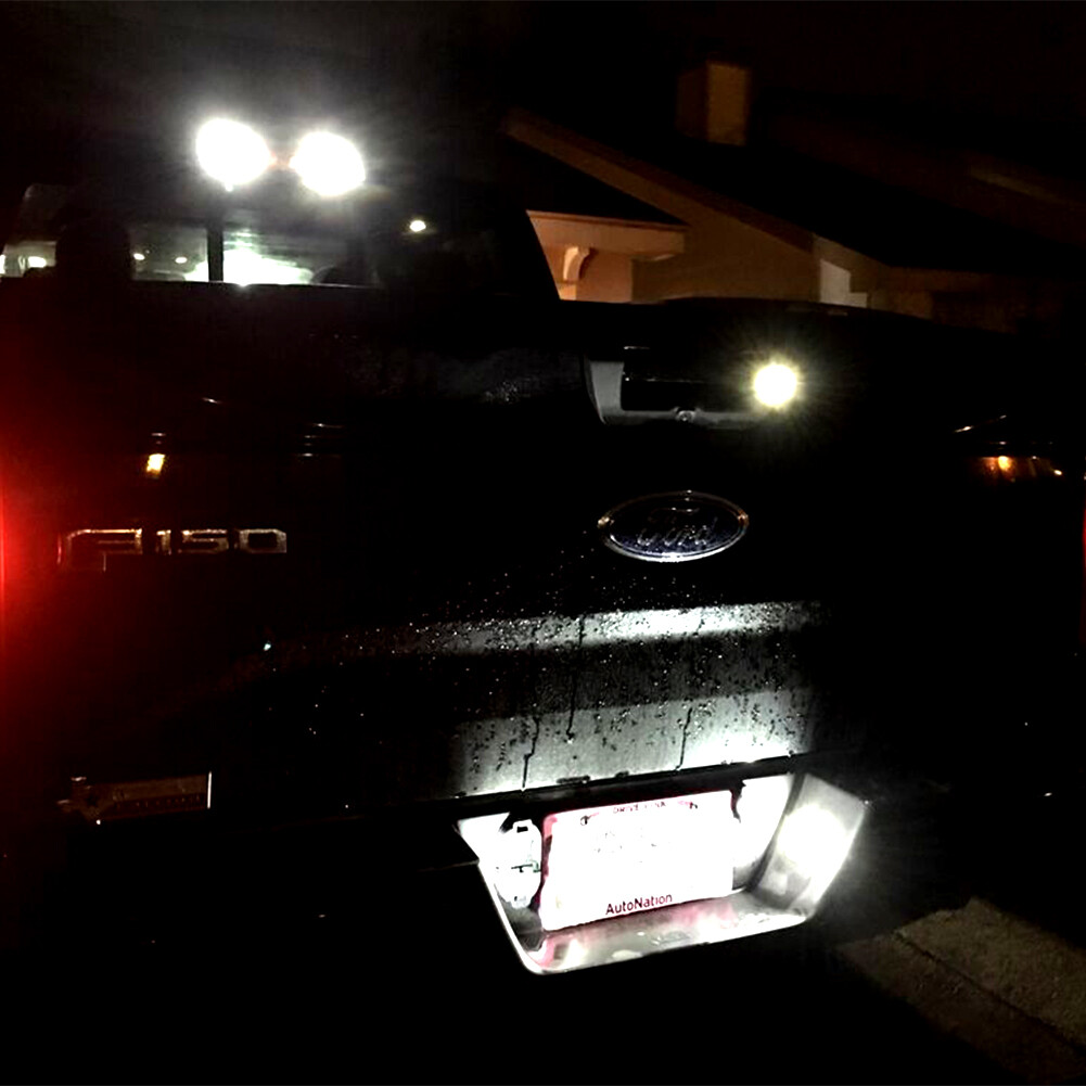 White LED License Plate Light Assembly For 2015-2020 2021 2022 2023 Ford F-150