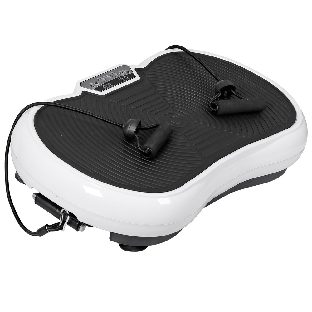 Burn Fat Tone Muscles Adjustable Speed Vibration Exercise Machine, White