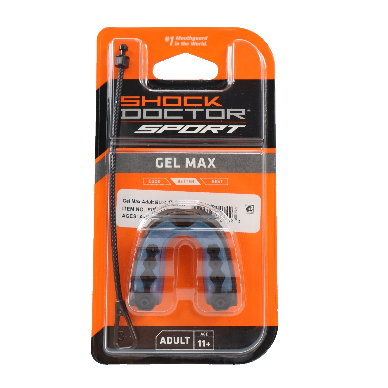 🔥NEW Shock Doctor Sport Gel Max Mouthguard, Adult Age 11+, Black SHIPS FAST🔥