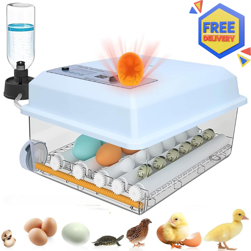 Incubators for Hatching Eggs 16 Egg Automatic Egg Incubator with Temperature Con