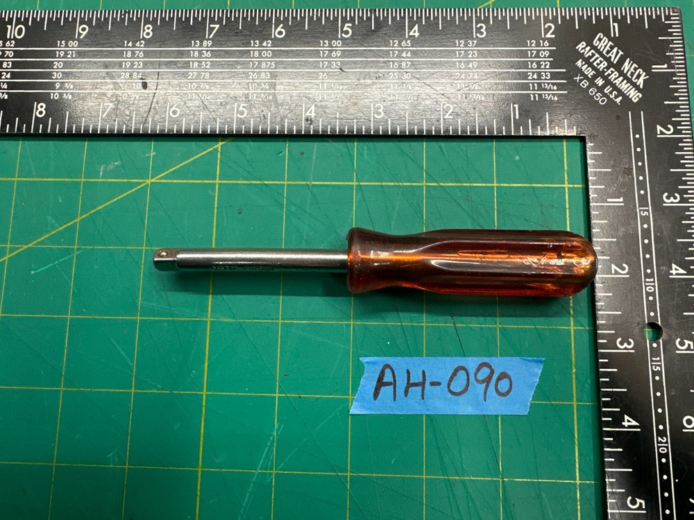 Vintage 6'' Long Square Tip Screwdriver Chrome Vanadium