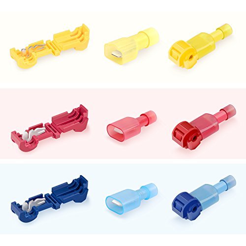 Nilight 120 Pack Quick Splice Wire Terminals Connectors Electrical Crimp Cable