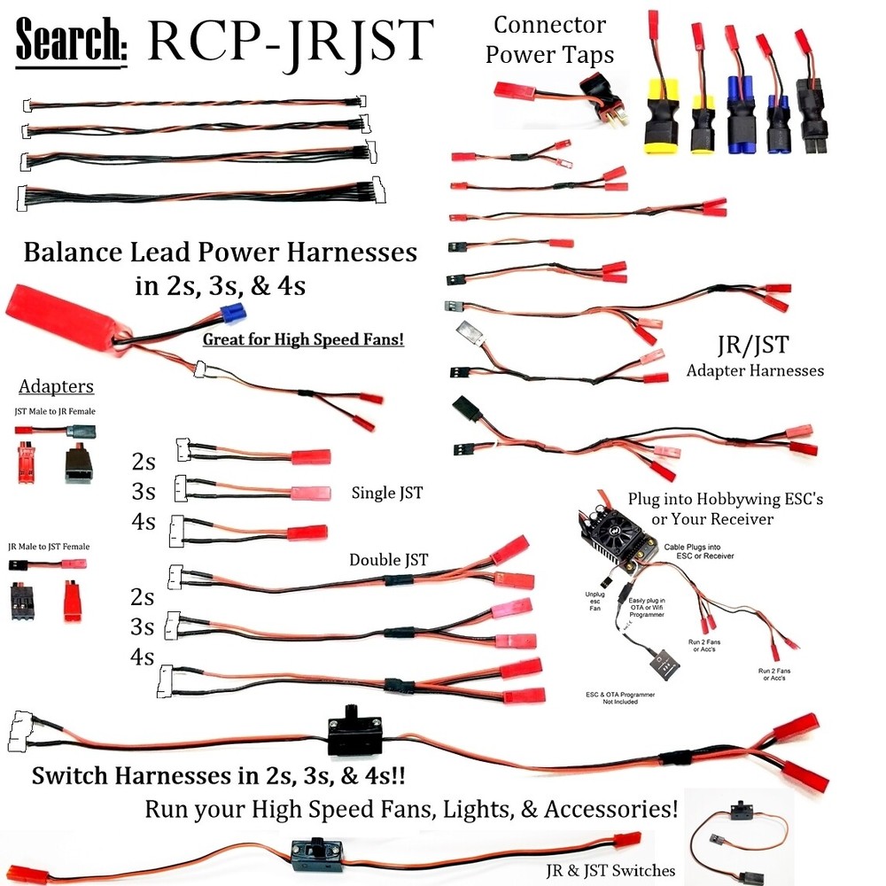 RCP 2 Deans / T Plug Female Leads