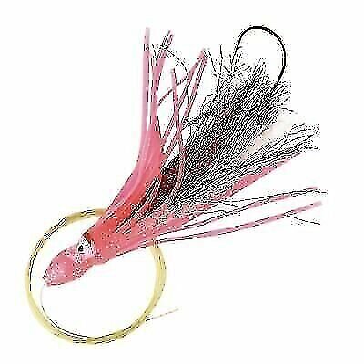 P-Line Rigged Squid Skirt, Glow, 4.5"