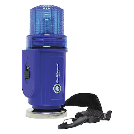 Railhead Gear M50b-Led Warning Strobe, Blue, Led