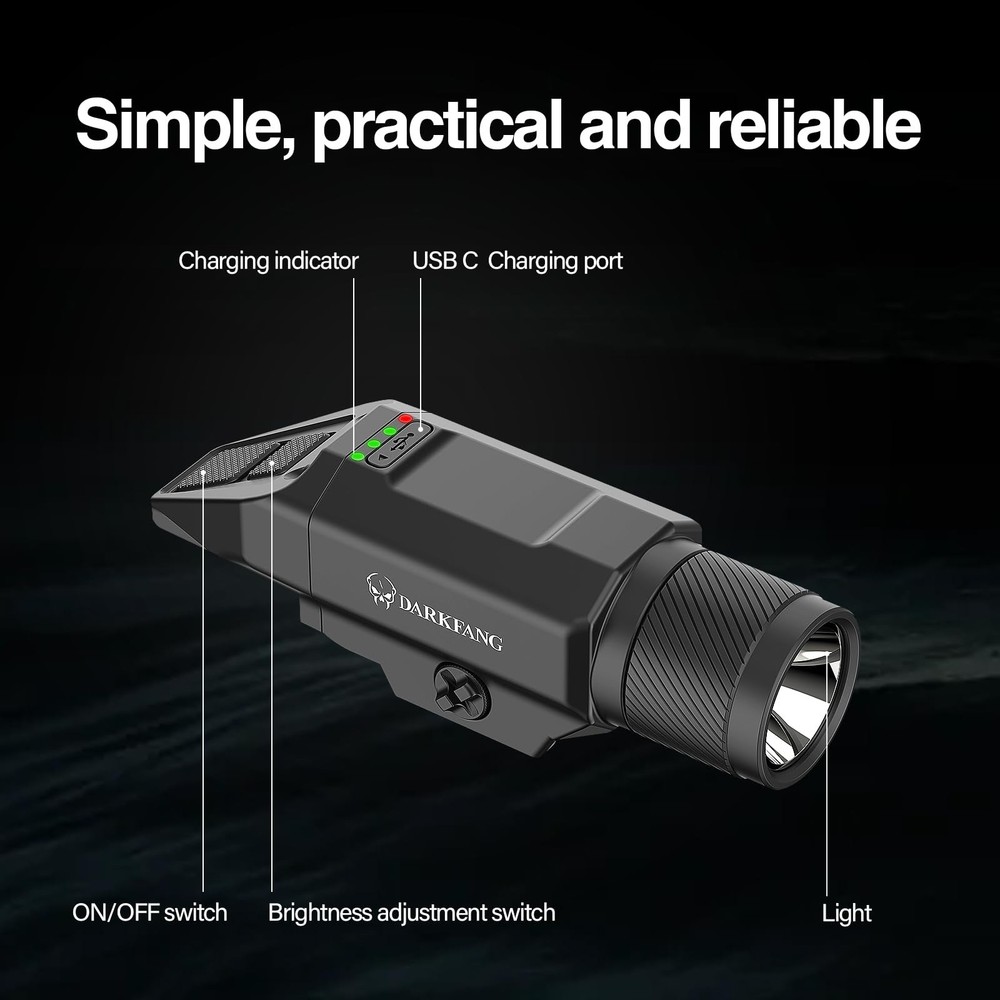 Low Profile 1500 Lumen Shotgun/Rifle Light with Momentary/Strobe Function for...