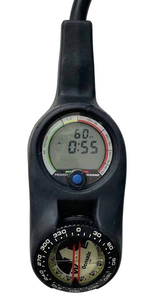 Oceanic Prodigy Dive Computer Compass PSI 3 Gauge Console Regulator Scuba Diving