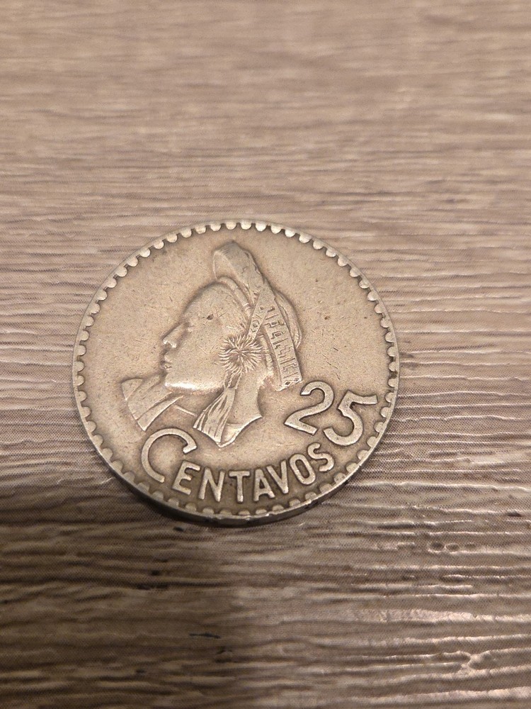 1970 Guatemala 25 Centavos