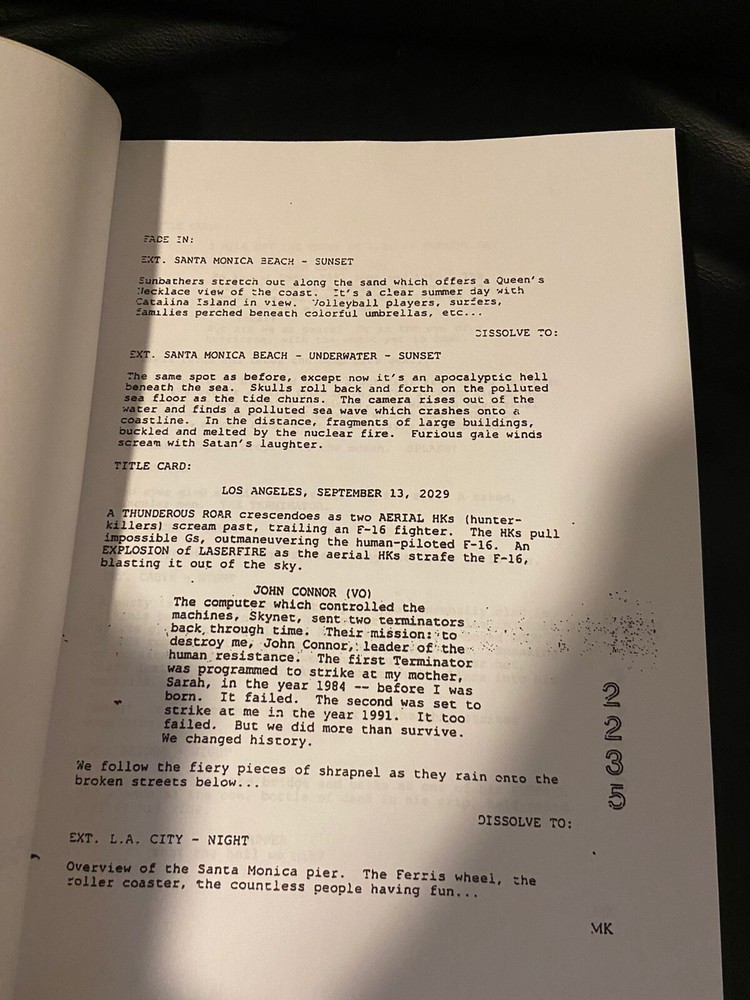 Sony Pictures TERMINATOR TRILOGY Rare Script SCREENPLAY SET Collection