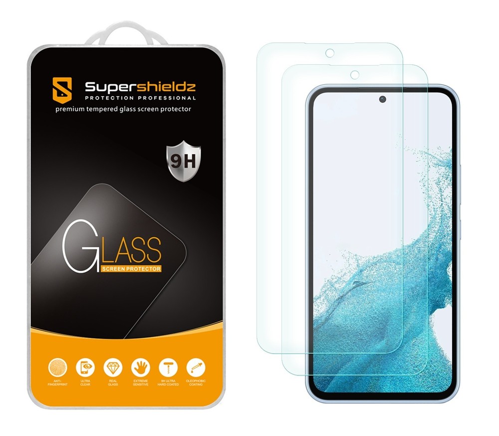 [2-Pack] Supershieldz Tempered Glass Screen Protector for Samsung Galaxy A54 5G
